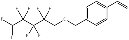 1-Ethenyl-4-[[(2,2,3,3,4,4,5,5-octafluoropentyl)oxy]methyl]bene Struktur