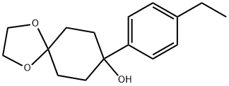8-(4-ethylphenyl)-1,4-dioxaspiro[4.5]decan-8-ol Struktur