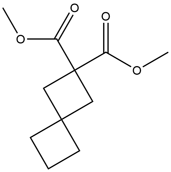 Spiro[3.3]?heptane-?2,?2-?dicarboxylic acid, 2,?2-?dimethyl ester Structure