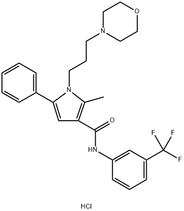 化合物HC067047 HYDROCHLORIDE, 1481646-76-7, 结构式