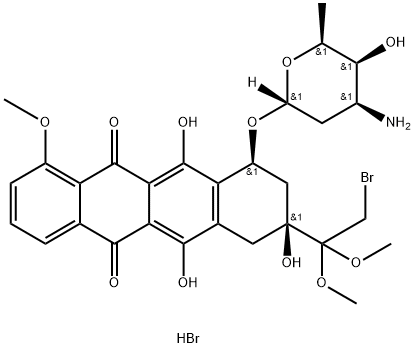 Doxorubicin Imp B HBr salt Struktur