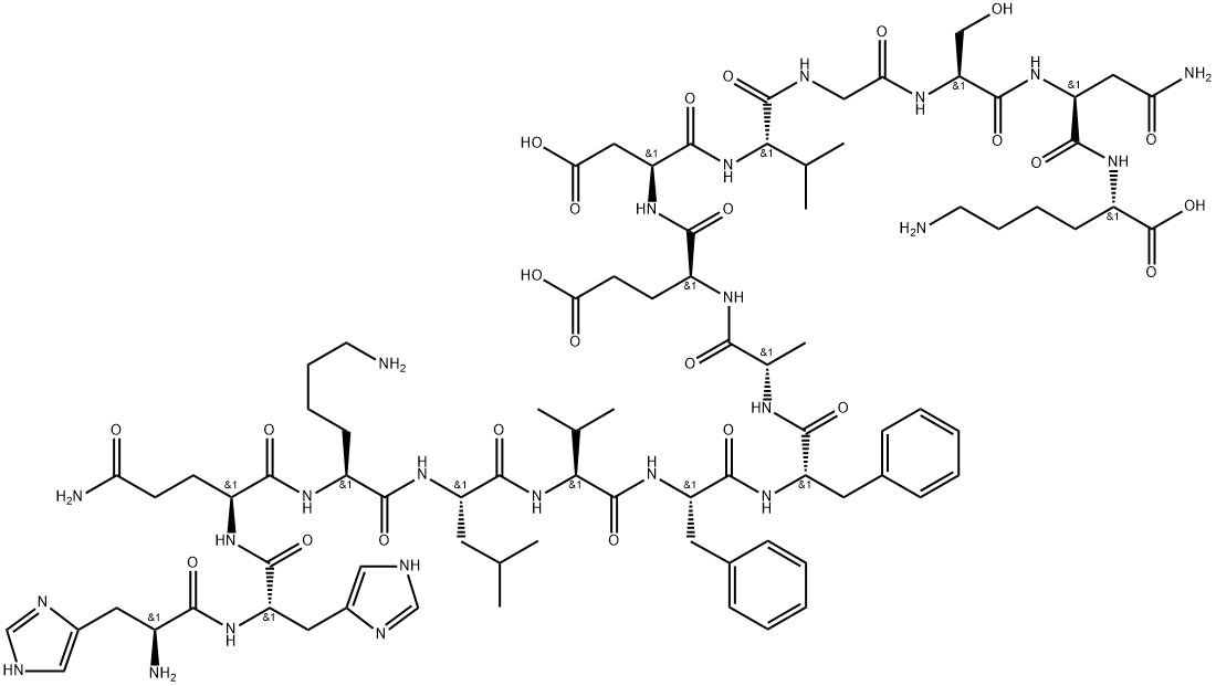 β-Amyloid (13-27),148270-13-7,结构式
