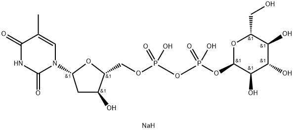 dTDP-α-glc-Na2,  TDP-α-G,  TDP-α-Glc,  TDP-α-Glucose Structure