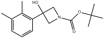 1,1-Dimethylethyl 3-(2,3-dimethylphenyl)-3-hydroxy-1-azetidinecarboxylate 结构式