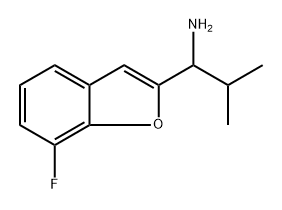 1-(7-氟苯并呋喃-2-基)-2-甲基丙烷-1-胺,1483893-42-0,结构式