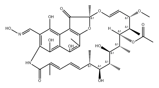 3-(Hydroxyiminomethyl)rifamycin SV Structure