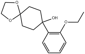 8-(2-ethoxyphenyl)-1,4-dioxaspiro[4.5]decan-8-ol Struktur