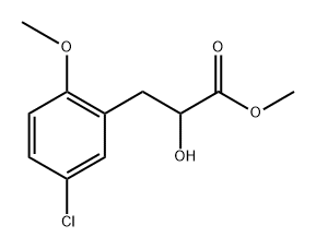 3-(5-氯-2-甲氧基苯基)-2-羟基丙酸甲酯, 1485100-33-1, 结构式