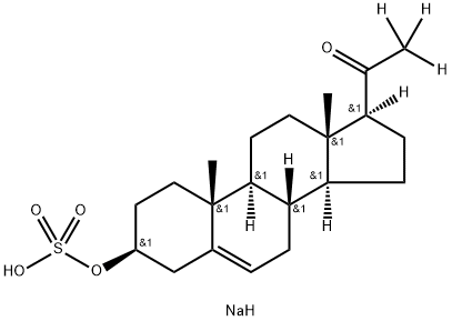 プログネロノン‐17Α,21,21,21‐D4硫酸ナトリウム 化学構造式