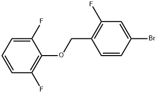 Benzene, 2-[(4-bromo-2-fluorophenyl)methoxy]-1,3-difluoro-,1486369-68-9,结构式