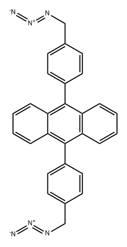 9,10-bis(4-(azidomethyl)phenyl)anthracene Structure
