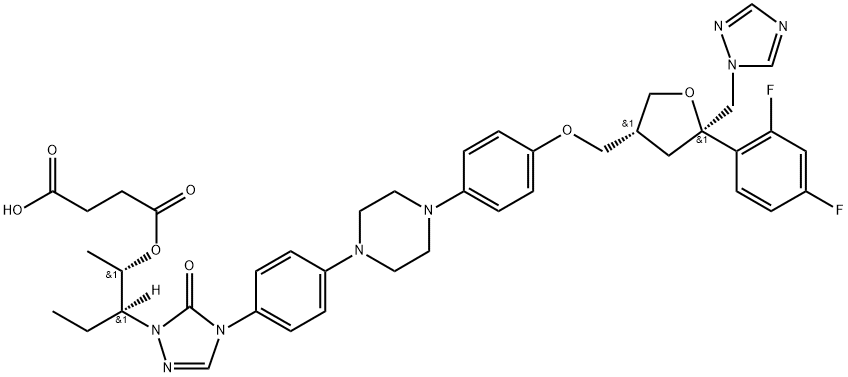 泊沙康唑杂质,1488301-79-6,结构式