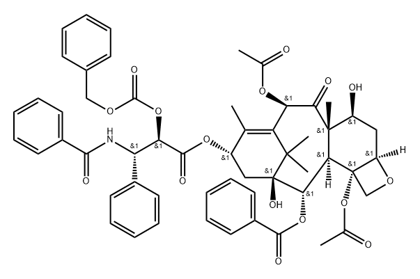 2'-O-(Benzyloxycarbonyl) Taxol Struktur
