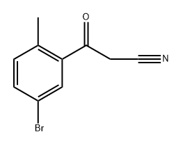 Benzenepropanenitrile, 5-bromo-2-methyl-β-oxo- Struktur