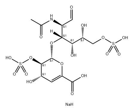 软骨素二糖二- 二-SD三钠盐, 149368-03-6, 结构式