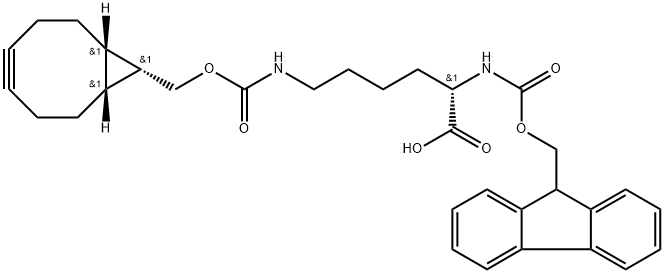 Click Amino Acid / endo-BCN – Fmoc – L - Lysine (BCN), 1493802-95-1, 结构式