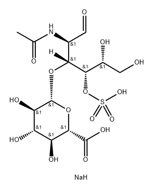 chondroitin disaccharide (Di-4S, sodium salt) Struktur