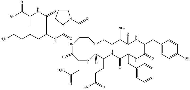 vasopressin, 9-Ala-NH(2)-Lys- Struktur