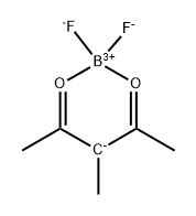 Boron, difluoro(3-methyl-2,4-pentanedionato- 结构式