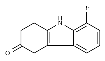 8-bromo-2,3,4,9-tetrahydro-1H-carbazol-3-one Structure