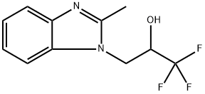 1H-Benzimidazole-1-ethanol, 2-methyl-α-(trifluoromethyl)- Structure