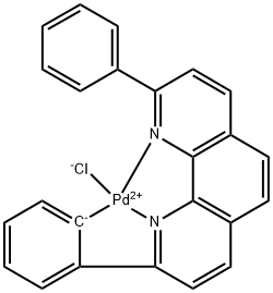 Diphenyl Phenanthroline NNC Palladium [DPP-NNC Pd] Structure