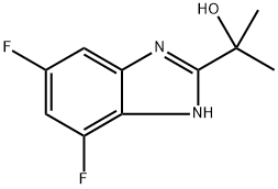 1H-Benzimidazole-2-methanol, 5,7-difluoro-α,α-dimethyl- Structure