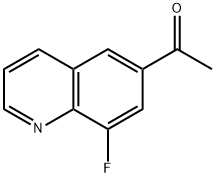 1-(8-Fluoro-6-quinolinyl)ethanone Struktur