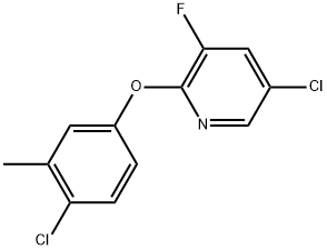 5-Chloro-2-(4-chloro-3-methylphenoxy)-3-fluoropyridine Structure