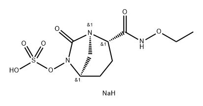 Sulfuric acid, mono [(1 R,2S,5R)-2-[(ethoxy amino)carbonyl]-7-oxo-1 ,6-diazabicyclo[3.2.1 ] oct-6-yl] ester, sodium salt (1 : 1 ), rel Structure