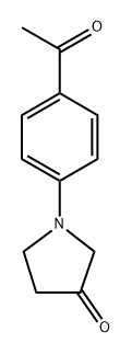 1-(4-acetylphenyl)pyrrolidin-3-one Structure