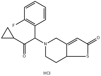 异构体普拉格雷代谢产物盐酸混合 结构式