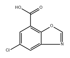 5-chlorobenzo[d]oxazole-7-carboxylic acid,1503305-87-0,结构式