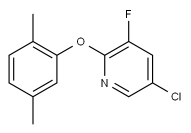 5-Chloro-2-(2,5-dimethylphenoxy)-3-fluoropyridine Structure
