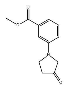 methyl 3-(3-oxopyrrolidin-1-yl)benzoate Structure