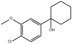1-(4-chloro-3-methoxyphenyl)cyclohexanol Struktur