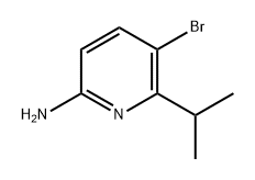 5-溴-6-异丙基吡啶-2-胺,1505779-13-4,结构式