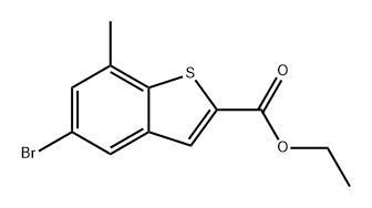5-溴-7-甲基苯并[B]噻吩-2-羧酸甲酯, 1506126-46-0, 结构式