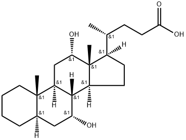 Cholan-24-oic acid, 7,12-dihydroxy-, (5α,7α,12α)- (9CI) Structure