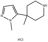 4-methyl-4-(1-methyl-1H-pyrazol-5-yl)piperidine hydrochloride