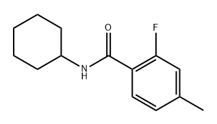 N-cyclohexyl-2-fluoro-4-methylbenzamide Structure