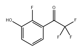 2,2,2-Trifluoro-1-(2-fluoro-3-hydroxyphenyl)ethanone Structure