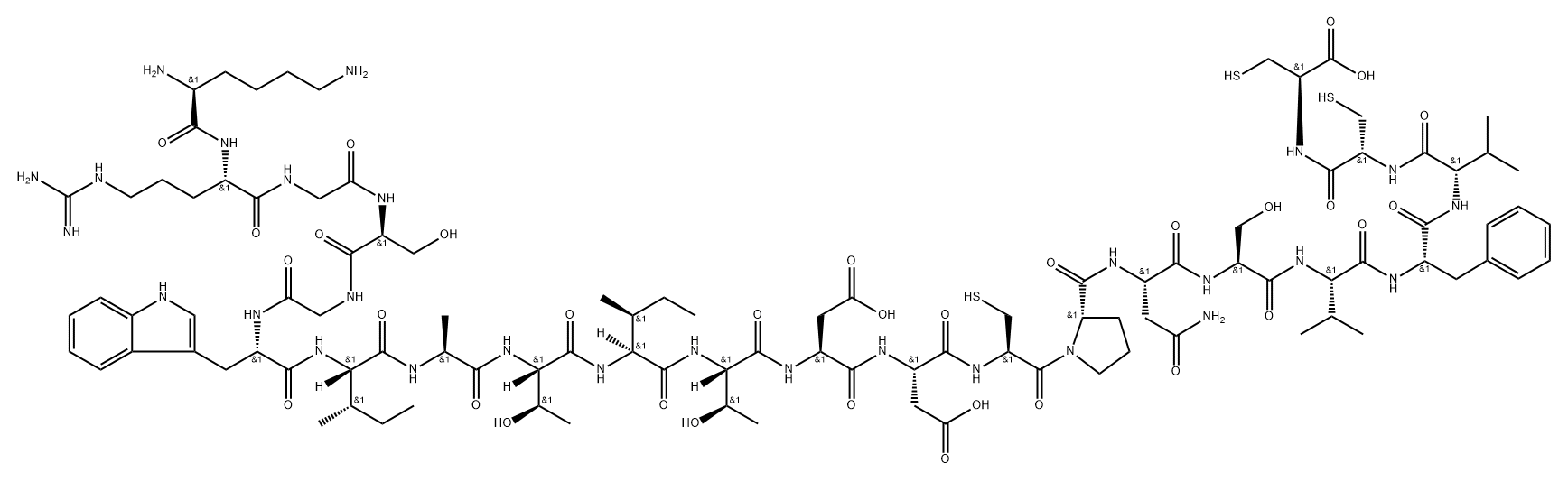 salivaricin A Struktur