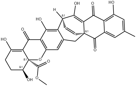 XANTHOQUINODIN A1, 151063-27-3, 结构式