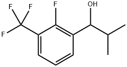 1-(2-fluoro-3-(trifluoromethyl)phenyl)-2-methylpropan-1-ol Struktur