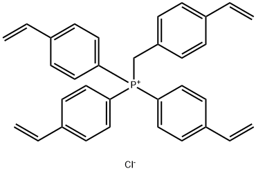 三(4-乙烯基苯基)[(4-乙烯基苯基)甲基]膦氯化物(1:1), 1510805-99-8, 结构式