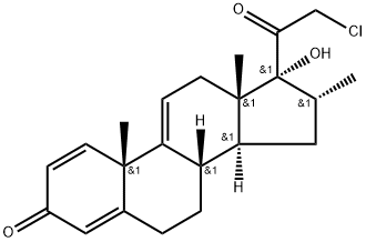 (16α)-21-Chloro-17-hydroxy-16-Methylpregna-1,4,9(11)-triene-3,20-dione Structure