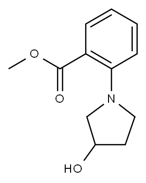 methyl 2-(3-hydroxypyrrolidin-1-yl)benzoate Struktur