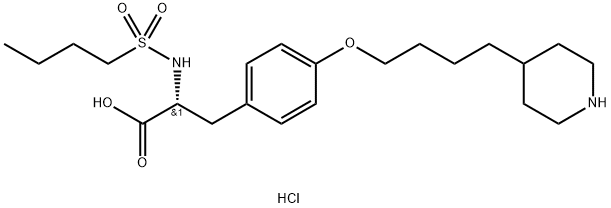 替罗非班对映异构体杂质(盐酸盐), 151414-72-1, 结构式
