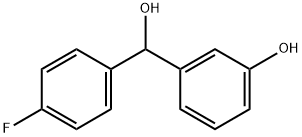 Benzenemethanol, 4-fluoro-α-(3-hydroxyphenyl)- 结构式